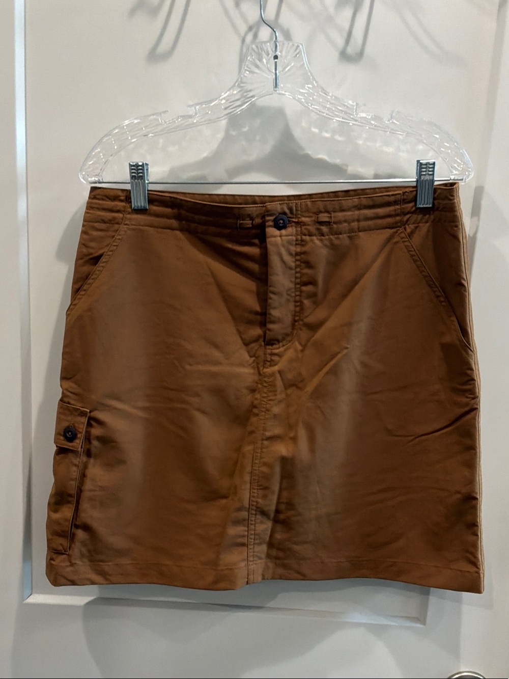 Patagonia 8 Women's Clay Rust Brown Color Utility Skort Pockets Elastic Waist